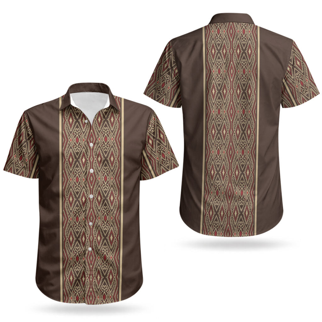 Mabuhay Philippines Festival Couples Matching Puletasi and Hawaiian Shirt Tnalak Modern Filipiniana Inspired LT14 - Polynesian Pride