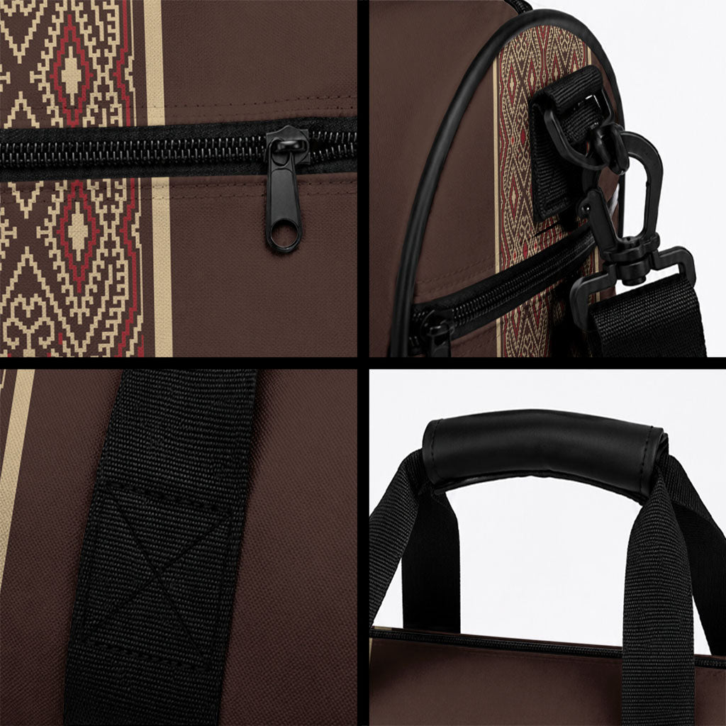 Mabuhay Philippines Festival Duffle Bag Tnalak Modern Filipiniana Inspired