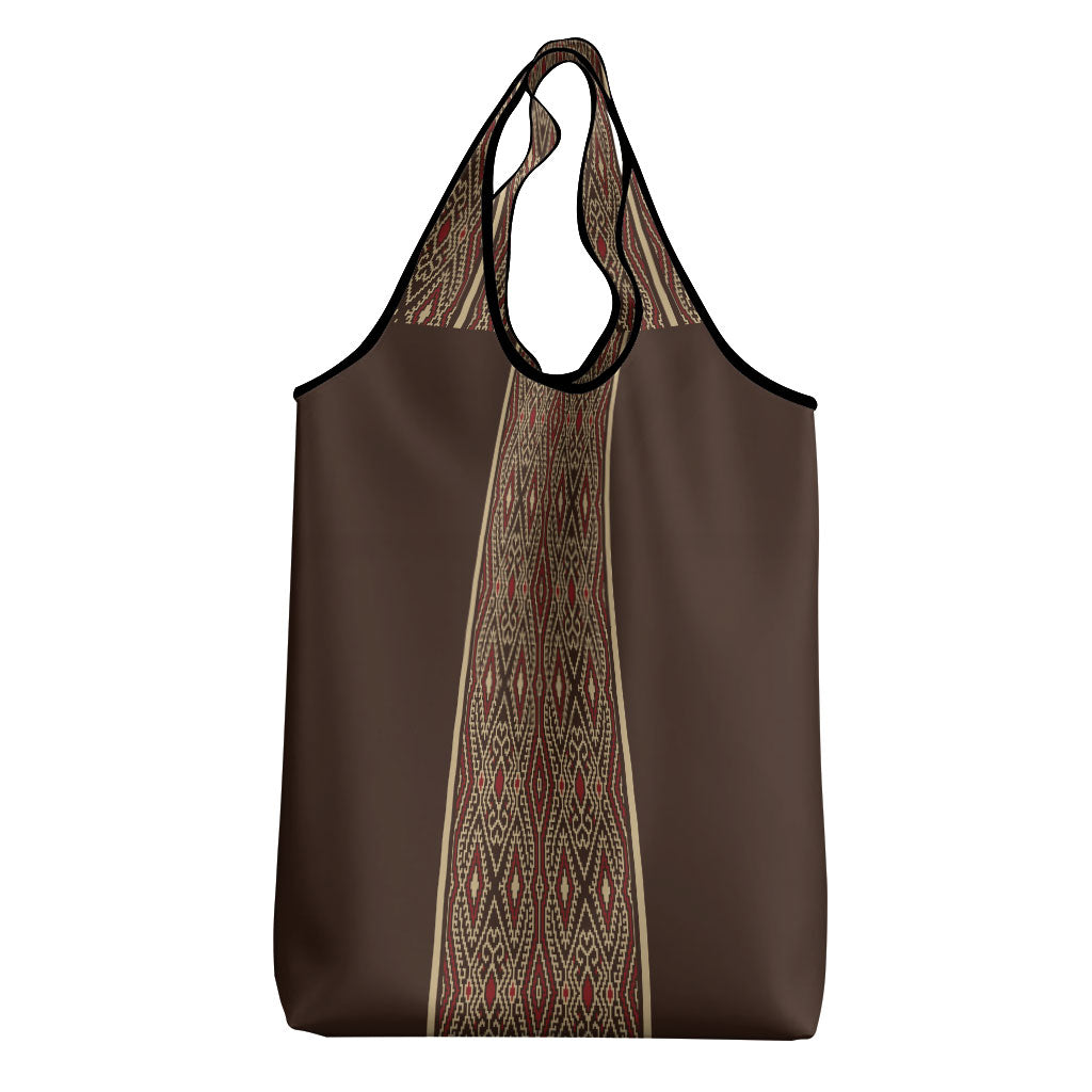 Mabuhay Philippines Festival Grocery Bag Tnalak Modern Filipiniana Inspired LT14 - Polynesian Pride