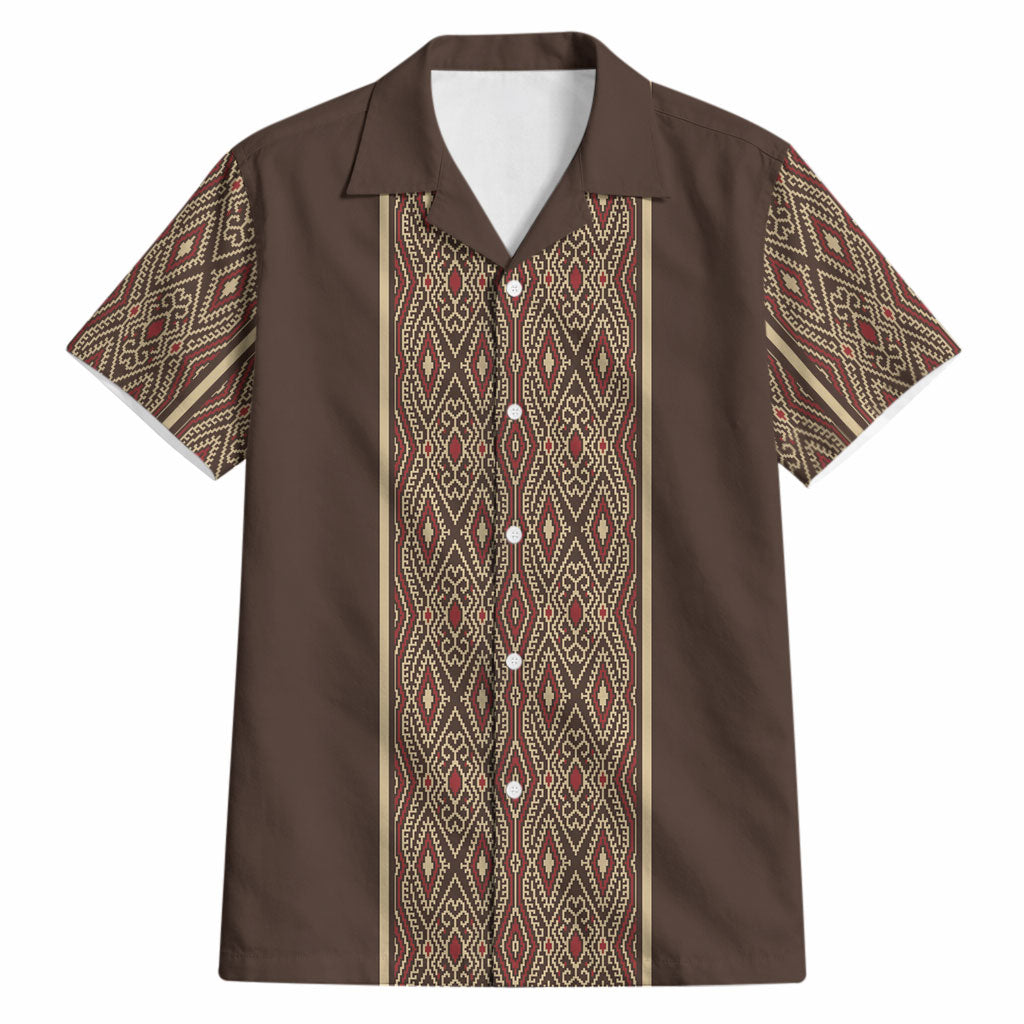 Mabuhay Philippines Festival Hawaiian Shirt Tnalak Modern Filipiniana Inspired LT14 Brown - Polynesian Pride