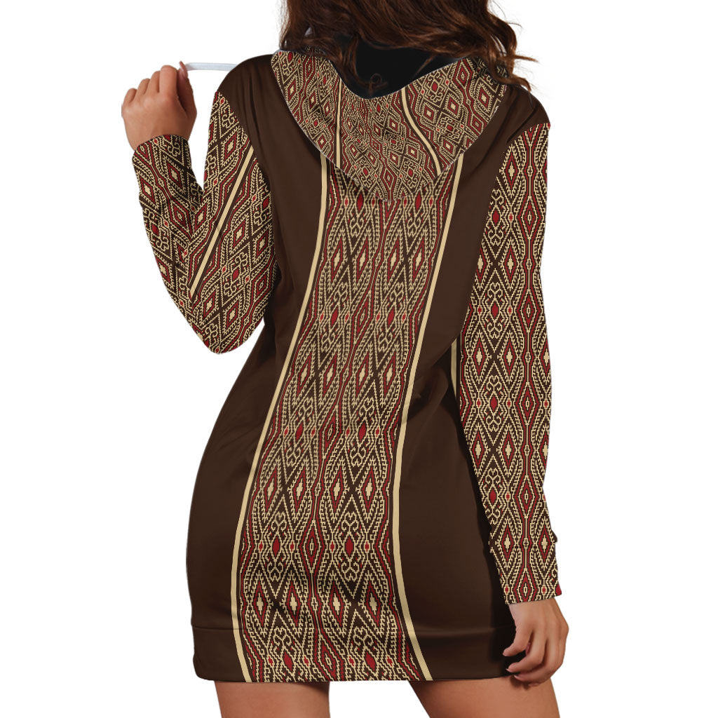 Mabuhay Philippines Festival Hoodie Dress Tnalak Modern Filipiniana Inspired LT14 - Polynesian Pride