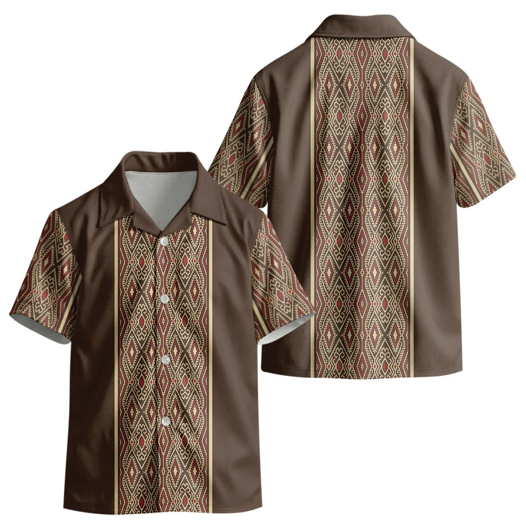 Mabuhay Philippines Festival Kid Hawaiian Shirt Tnalak Modern Filipiniana Inspired LT14 - Polynesian Pride