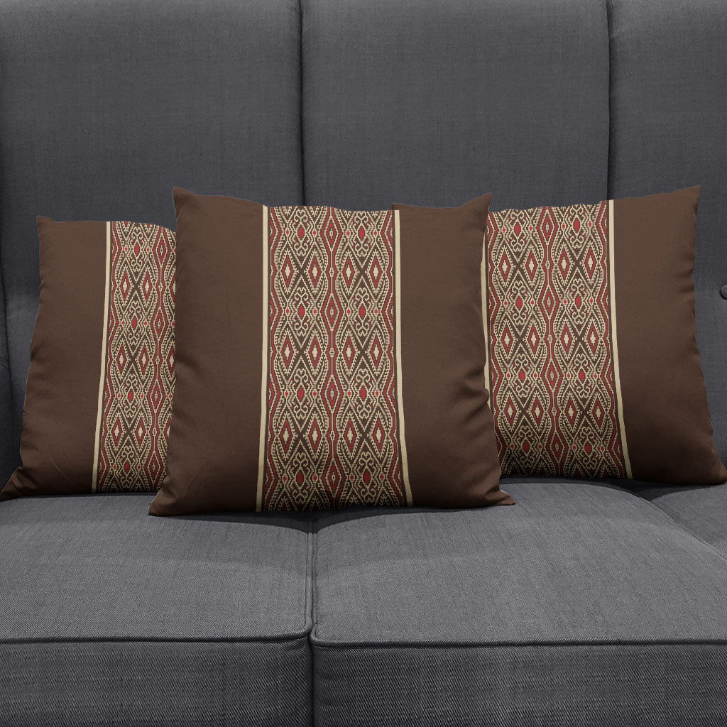 Mabuhay Philippines Festival Pillow Cover Tnalak Modern Filipiniana Inspired LT14 - Polynesian Pride