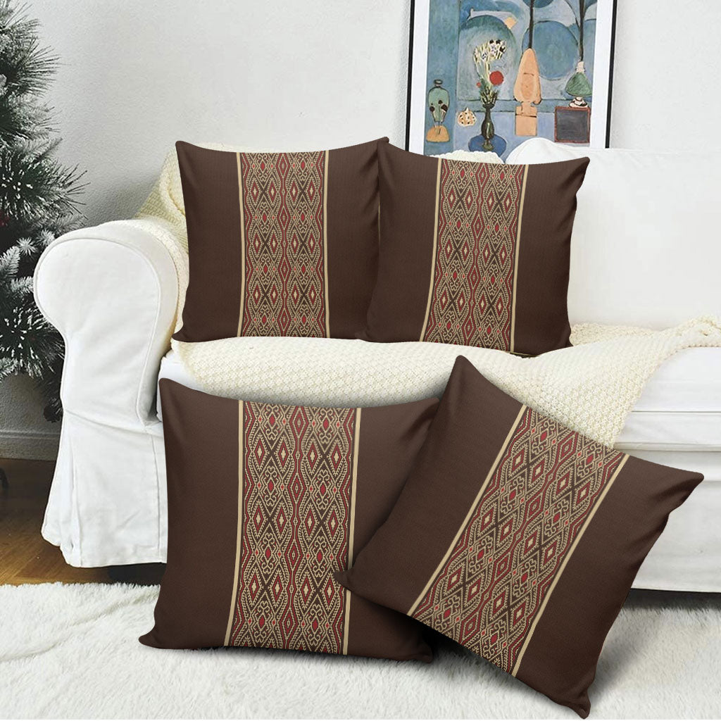 Mabuhay Philippines Festival Pillow Cover Tnalak Modern Filipiniana Inspired LT14 - Polynesian Pride
