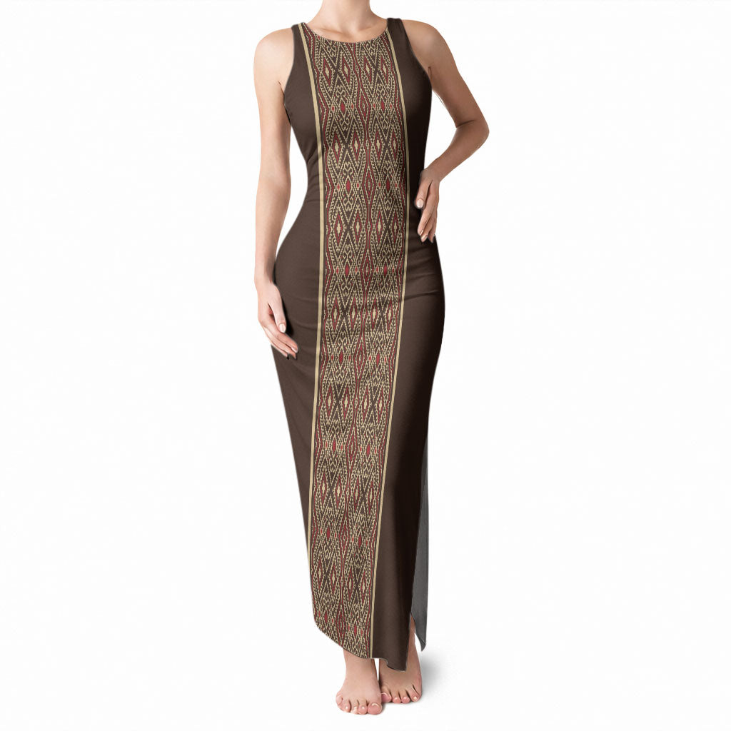 Mabuhay Philippines Festival Tank Maxi Dress Tnalak Modern Filipiniana Inspired