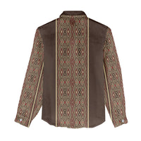 Mabuhay Philippines Festival Women Casual Shirt Tnalak Modern Filipiniana Inspired LT14 - Polynesian Pride