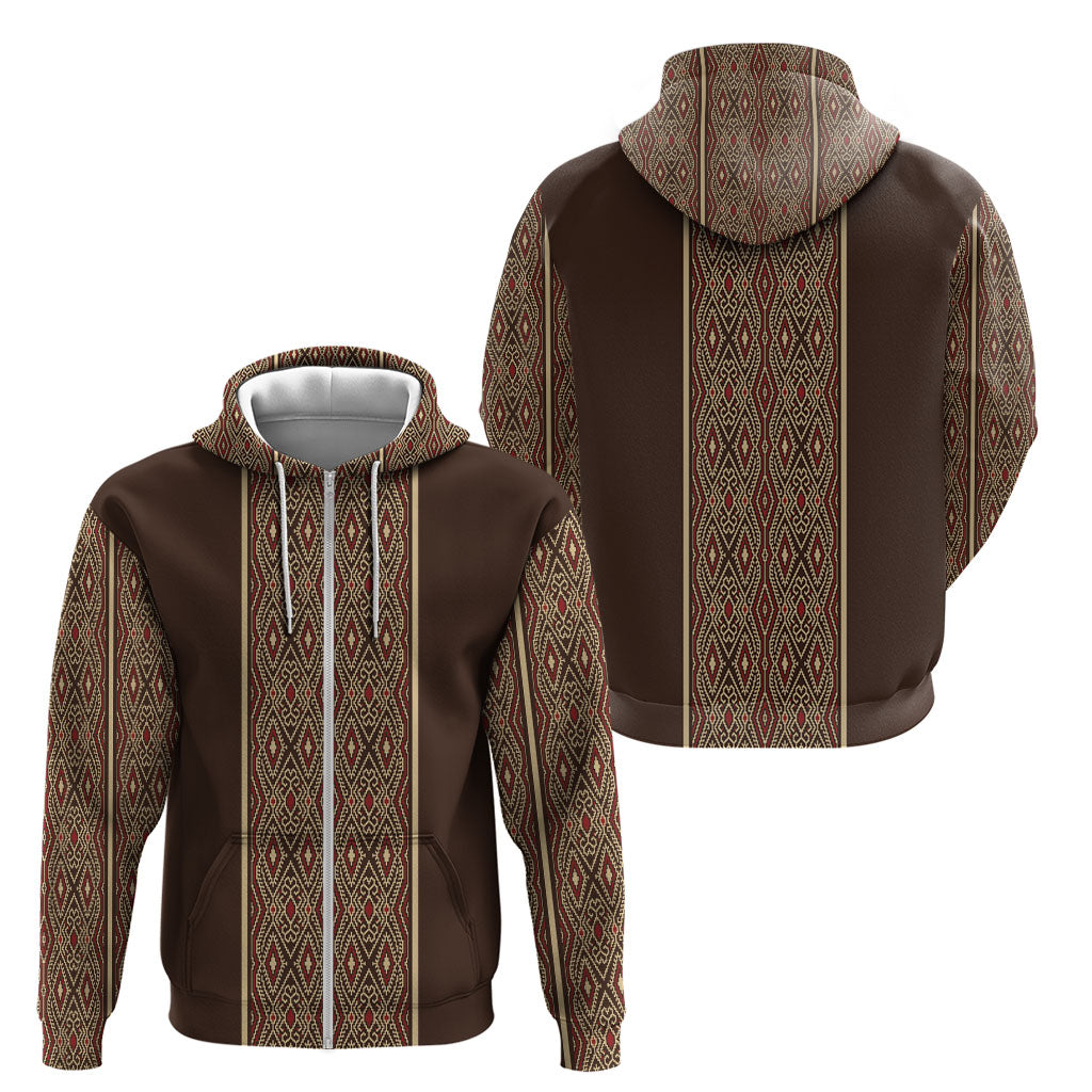 Mabuhay Philippines Festival Zip Hoodie Tnalak Modern Filipiniana Inspired LT14 - Polynesian Pride
