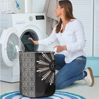 Mabuhay Philippines Festival Laundry Basket Araw Tnalak Modern Filipiniana Inspired LT14 - Polynesian Pride