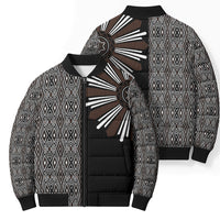 Mabuhay Philippines Festival Bomber Puffer Jacket Araw Tnalak Modern Filipiniana Inspired LT14 - Polynesian Pride