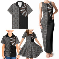 Mabuhay Philippines Festival Family Matching Tank Maxi Dress and Hawaiian Shirt Araw Tnalak Modern Filipiniana Inspired LT14 - Polynesian Pride