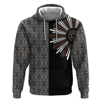 Mabuhay Philippines Festival Hoodie Araw Tnalak Modern Filipiniana Inspired LT14 Pullover Hoodie Black - Polynesian Pride