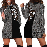 Mabuhay Philippines Festival Hoodie Dress Araw Tnalak Modern Filipiniana Inspired LT14 - Polynesian Pride