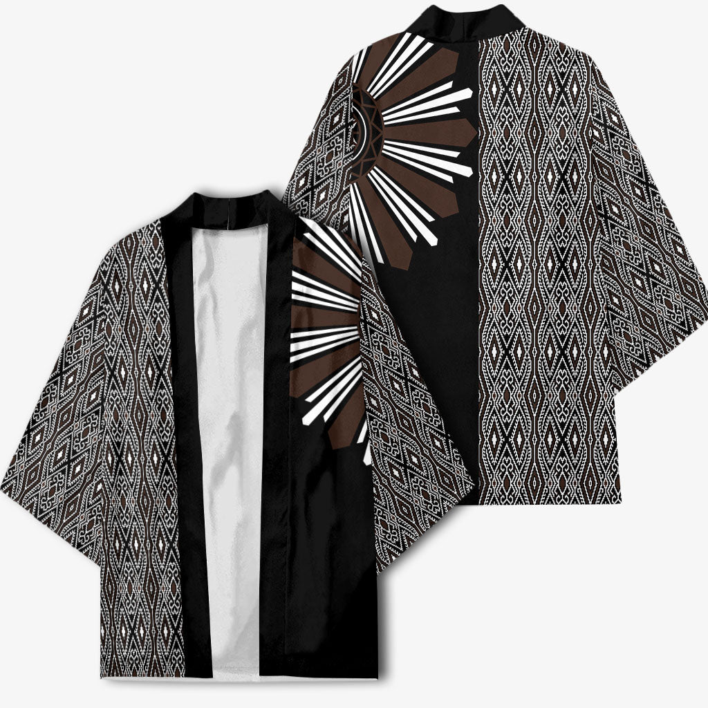 Mabuhay Philippines Festival Kimono Araw Tnalak Modern Filipiniana Inspired LT14 - Polynesian Pride