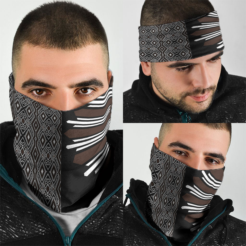 Mabuhay Philippines Festival Neck Gaiter Araw Tnalak Modern Filipiniana Inspired LT14 - Polynesian Pride