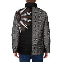 Mabuhay Philippines Festival Padded Jacket Araw Tnalak Modern Filipiniana Inspired LT14 - Polynesian Pride