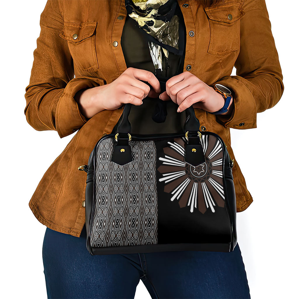 Mabuhay Philippines Festival Shoulder Handbag Araw Tnalak Modern Filipiniana Inspired LT14 - Polynesian Pride