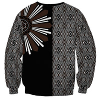 Mabuhay Philippines Festival Sweatshirt Araw Tnalak Modern Filipiniana Inspired LT14 - Polynesian Pride