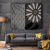 Mabuhay Philippines Festival Tapestry Araw Tnalak Modern Filipiniana Inspired LT14 Black - Polynesian Pride