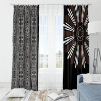 Mabuhay Philippines Festival Window Curtain Araw Tnalak Modern Filipiniana Inspired LT14 - Polynesian Pride