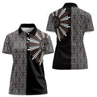 Mabuhay Philippines Festival Women Polo Shirt Araw Tnalak Modern Filipiniana Inspired LT14 - Polynesian Pride