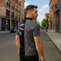 Mabuhay Philippines Festival Zipper Polo Shirt Araw Tnalak Modern Filipiniana Inspired LT14 - Polynesian Pride