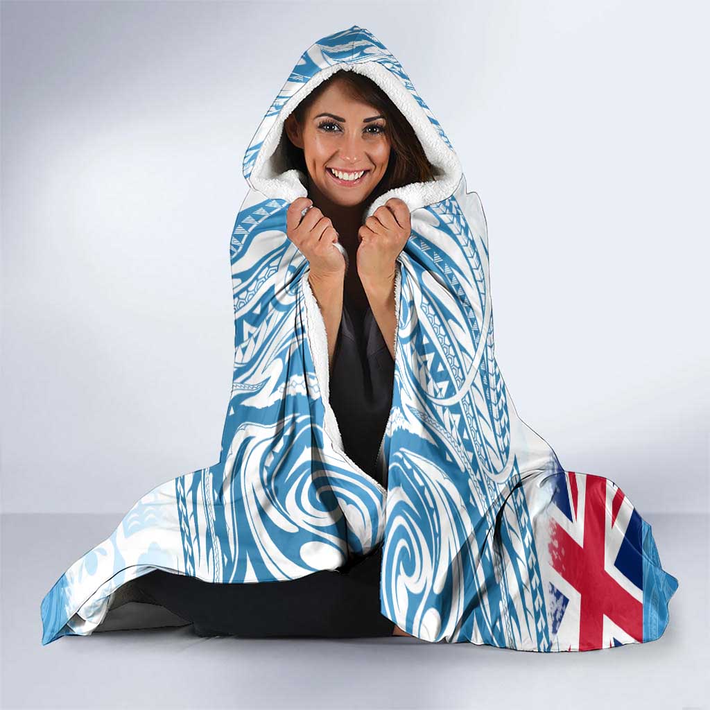 Fiji Day 1970 Hooded Blanket Proud To Be A Fijian Tapa Pattern LT14 - Polynesian Pride