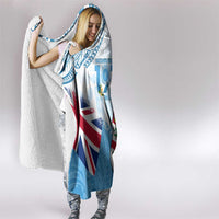 Fiji Day 1970 Hooded Blanket Proud To Be A Fijian Tapa Pattern LT14 - Polynesian Pride