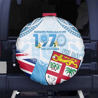 Fiji Day 1970 Spare Tire Cover Proud To Be A Fijian Tapa Pattern LT14 - Polynesian Pride