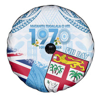 Fiji Day 1970 Spare Tire Cover Proud To Be A Fijian Tapa Pattern LT14 - Polynesian Pride