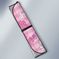 Alaka Aloha Hawaii Auto Sun Shade Plumeria Lei With Palaka Motif - Polynesian Pride