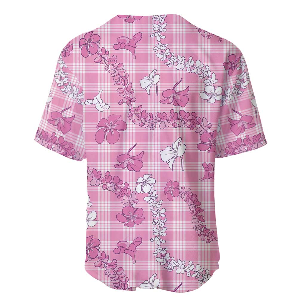 Alaka Aloha Hawaii Baseball Jersey Plumeria Lei With Palaka Motif - Polynesian Pride