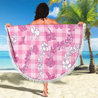 Alaka Aloha Hawaii Beach Blanket Plumeria Lei With Palaka Motif - Polynesian Pride