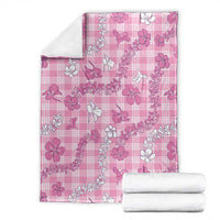 Alaka Aloha Hawaii Blanket Plumeria Lei With Palaka Motif - Polynesian Pride