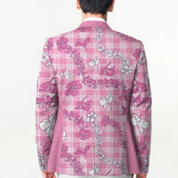 Alaka Aloha Hawaii Blazer Plumeria Lei With Palaka Motif - Polynesian Pride