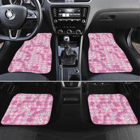 Alaka Aloha Hawaii Car Mats Plumeria Lei With Palaka Motif - Polynesian Pride