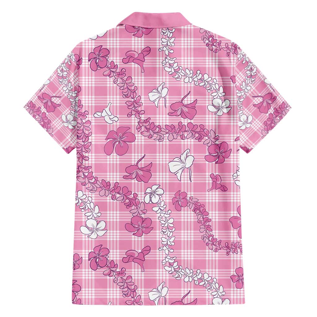 Alaka Aloha Hawaii Family Matching Short Sleeve Bodycon Dress and Hawaiian Shirt Plumeria Lei With Palaka Motif - Polynesian Pride