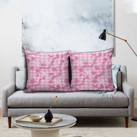 Alaka Aloha Hawaii Pillow Cover Plumeria Lei With Palaka Motif - Polynesian Pride