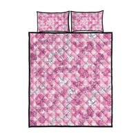 Alaka Aloha Hawaii Quilt Bed Set Plumeria Lei With Palaka Motif - Polynesian Pride