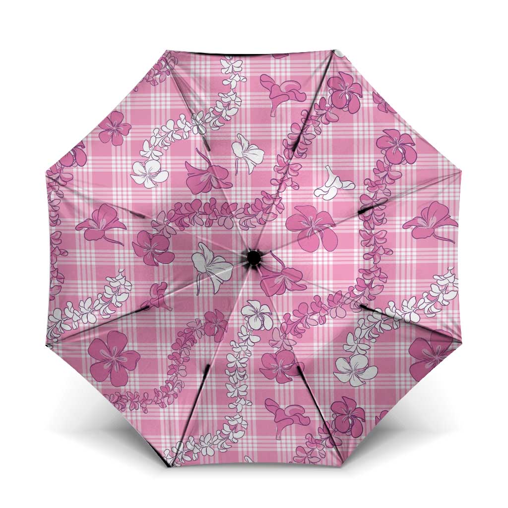 Alaka Aloha Hawaii Umbrella Plumeria Lei With Palaka Motif - Polynesian Pride