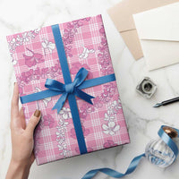 Alaka Aloha Hawaii Wrapping Paper Plumeria Lei With Palaka Motif - Polynesian Pride