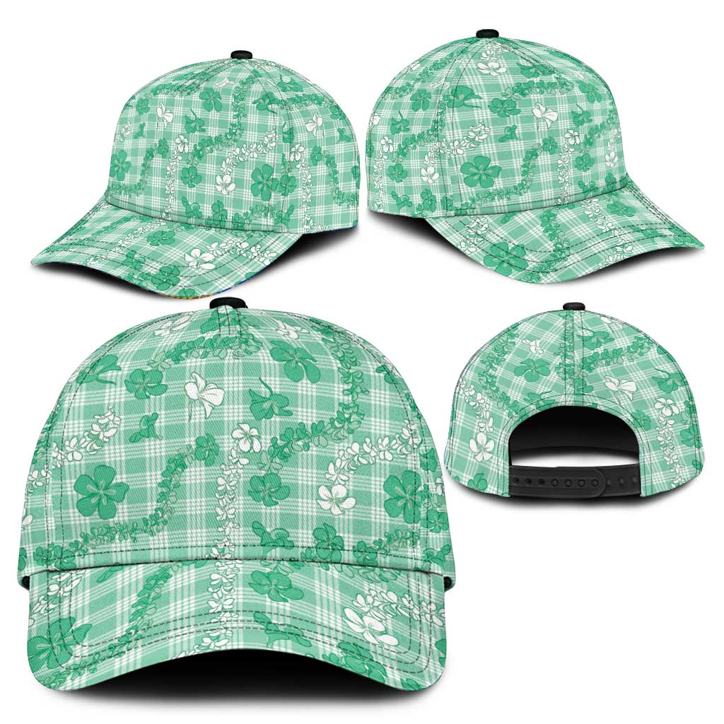 Omaomao Aloha Hawaii Classic Cap Plumeria Lei With Palaka Motif - Polynesian Pride