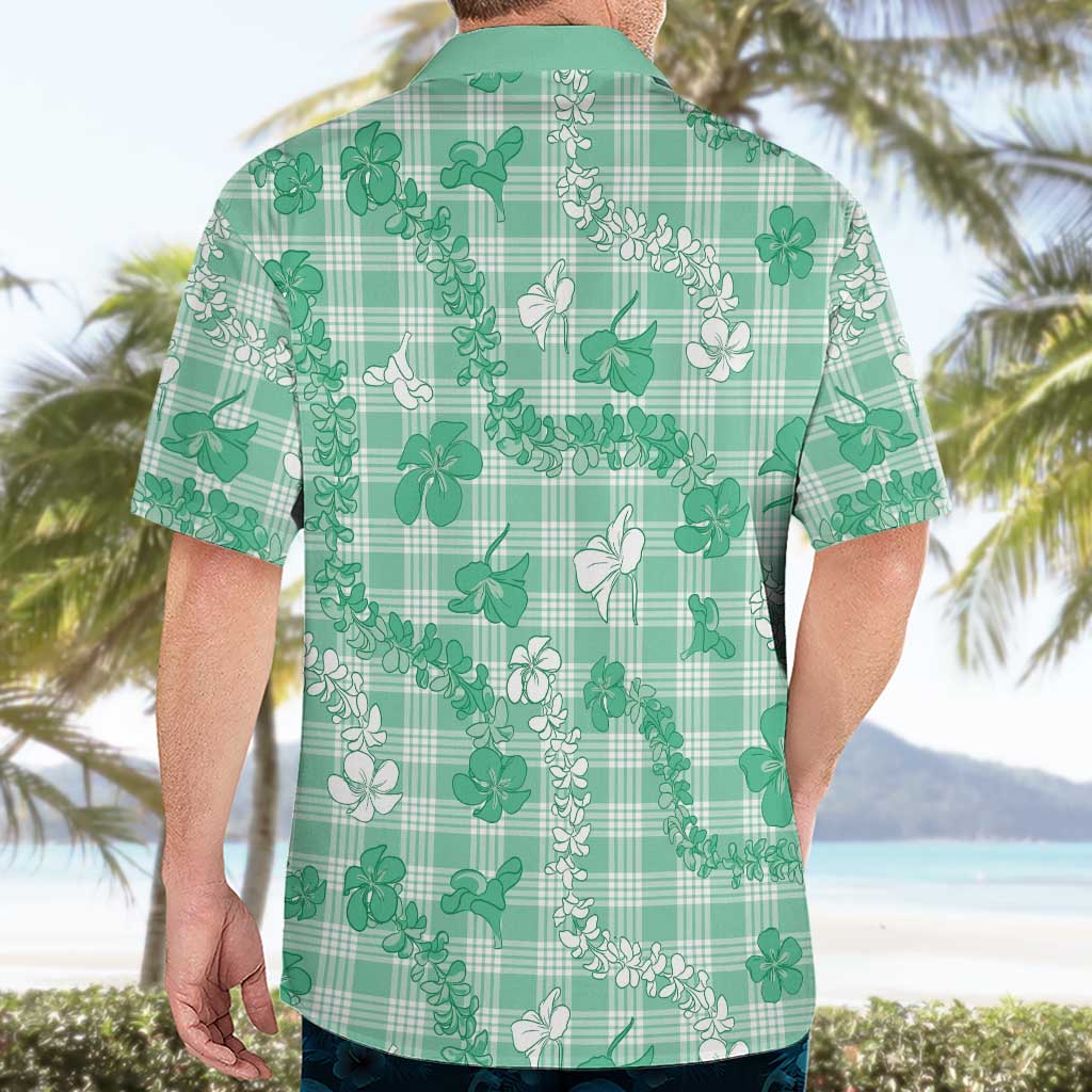 Omaomao Aloha Hawaii Hawaiian Shirt Plumeria Lei With Palaka Motif - Polynesian Pride