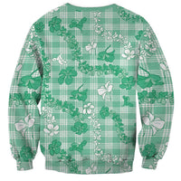 Omaomao Aloha Hawaii Sweatshirt Plumeria Lei With Palaka Motif - Polynesian Pride