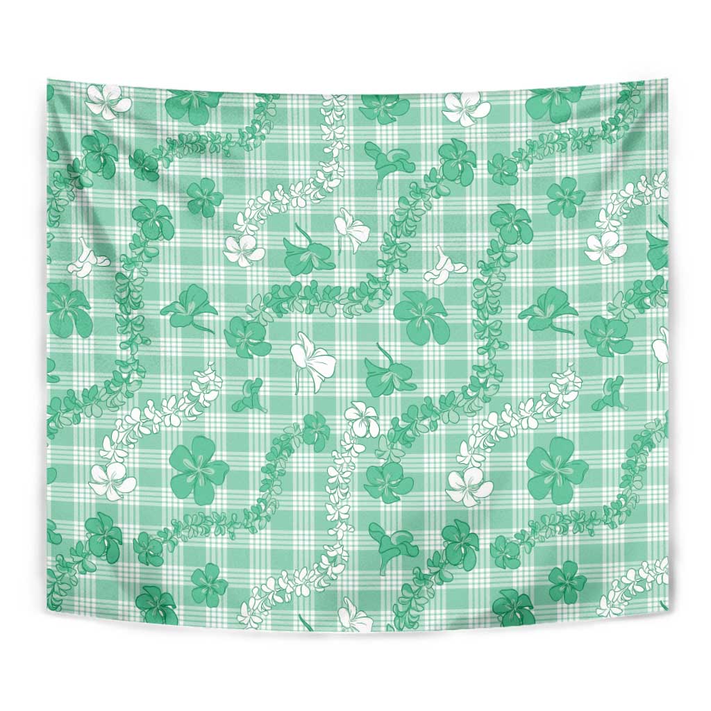 Omaomao Aloha Hawaii Tapestry Plumeria Lei With Palaka Motif - Polynesian Pride