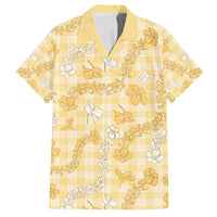 Melemele Aloha Hawaii Family Matching Puletasi and Hawaiian Shirt Plumeria Lei With Palaka Motif - Polynesian Pride