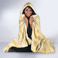 Melemele Aloha Hawaii Hooded Blanket Plumeria Lei With Palaka Motif LT14 - Polynesian Pride