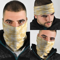 Melemele Aloha Hawaii Neck Gaiter Plumeria Lei With Palaka Motif LT14 - Polynesian Pride