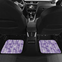 Poni Aloha Hawaii Car Mats Plumeria Lei With Palaka Motif - Polynesian Pride