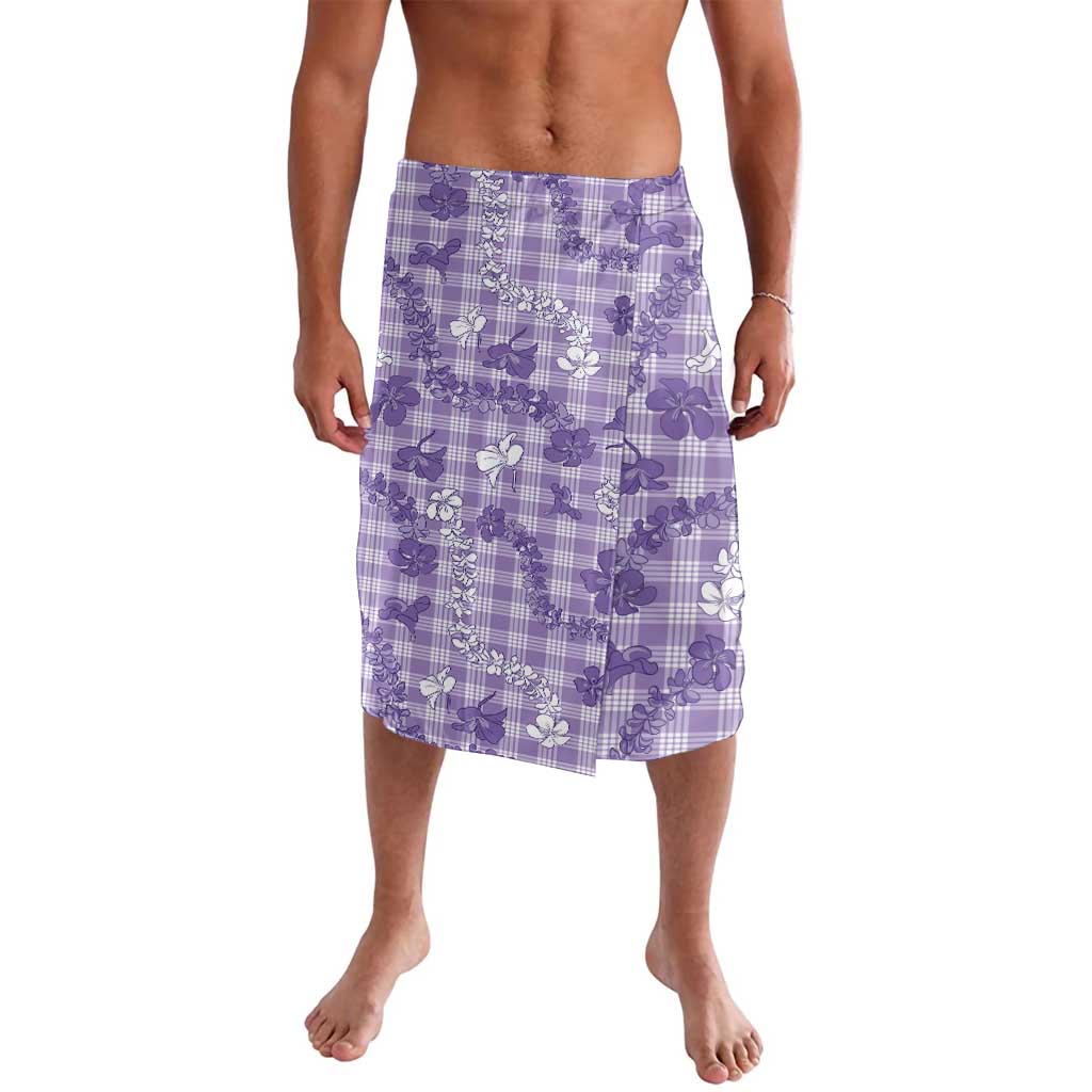 Poni Aloha Hawaii Lavalava Plumeria Lei With Palaka Motif - Polynesian Pride