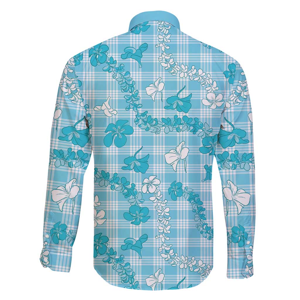 Polu Aloha Hawaii Family Matching Summer Maxi Dress and Hawaiian Shirt Plumeria Lei With Palaka Motif - Polynesian Pride